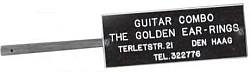 The Golden Ear-rings promotional sign behind window house Terletstraat Fred van der Hilst